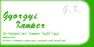 gyorgyi kamper business card